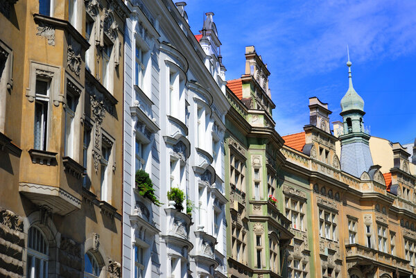 European Building Facades in Prague