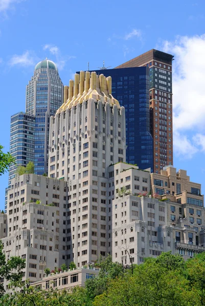 Central park gebouwen — Stockfoto