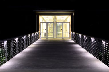 Lit Walkway and Entrance clipart