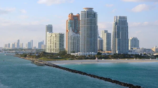 Miamis skyline — Stockfoto