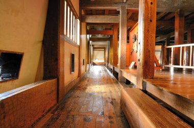 Japanese Castle Hallway clipart