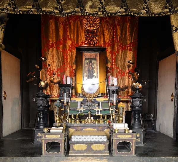 Boeddhistische tempel schrijn — Stockfoto