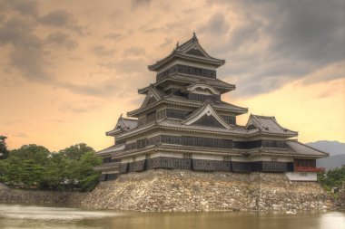 Matsumoto Castle in Matsumoto, Japan clipart