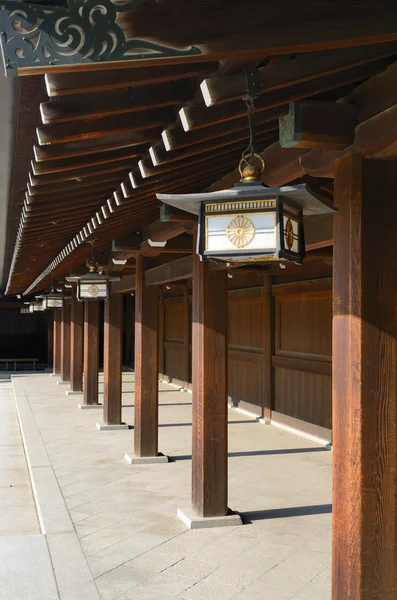 Templo en el Santuario de Meiji — Foto de Stock