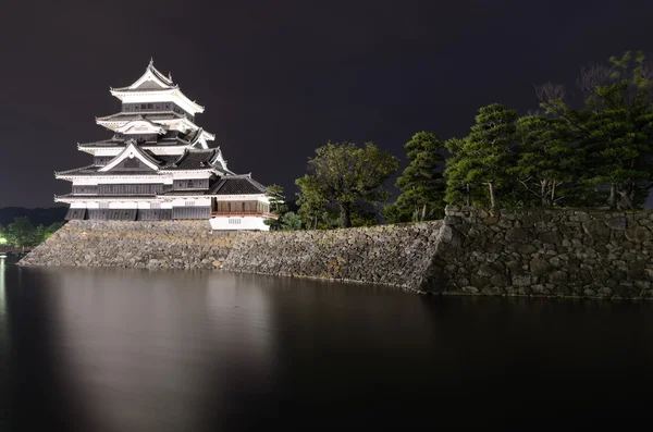 松本城堡在松本，日本 — 图库照片