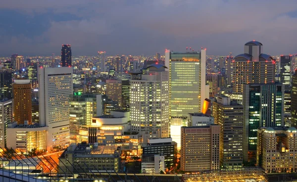 Panoramę Osaka — Zdjęcie stockowe
