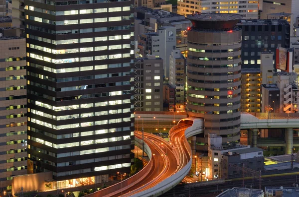 Skyline van osaka japan — Stockfoto