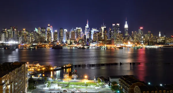 Skyline di Manhattan centro città — Foto Stock