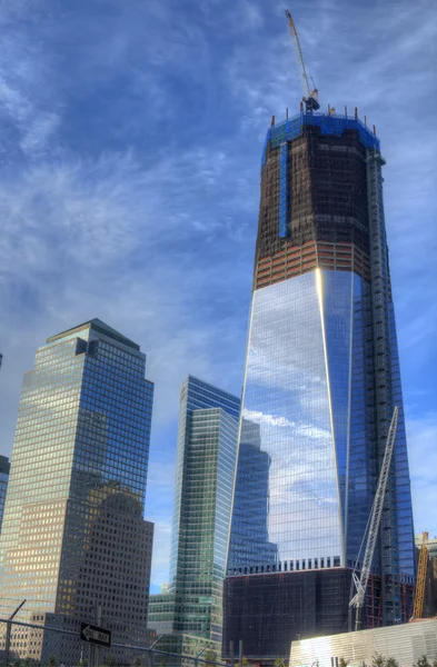 曼哈顿市中心的摩天大楼 — 图库照片