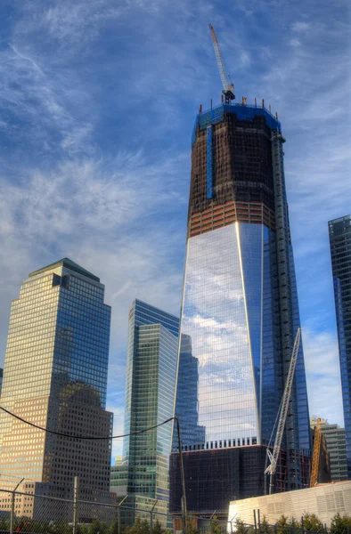 Centro de Manhattan arranha-céus — Fotografia de Stock