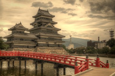 Matsumoto Castle in Matsumoto, Japan clipart