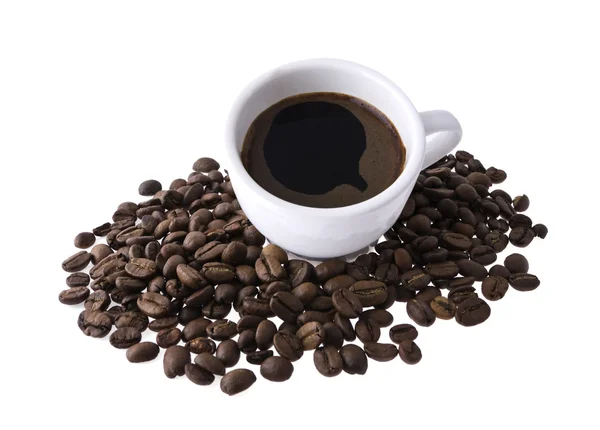 Stock image Mug with coffee and grains