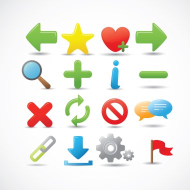 Web and Internet Icons Set clipart