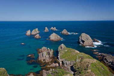 Nugget Point Rocks, New Zealand clipart