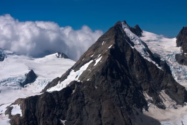 库克山和冰川、 新西兰 — 图库照片