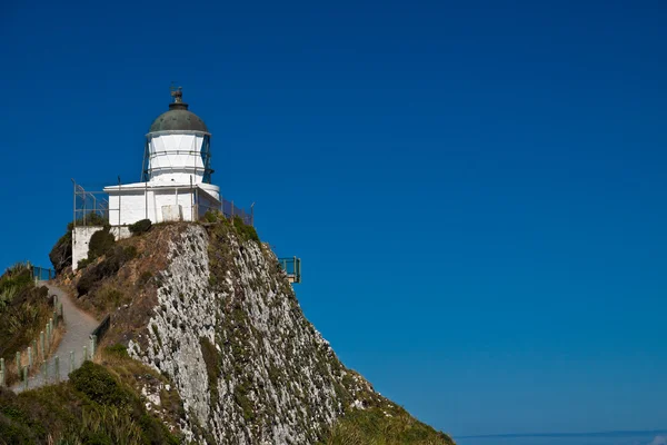Nugget Point Lighthouse - New Zealand — Stock Photo, Image