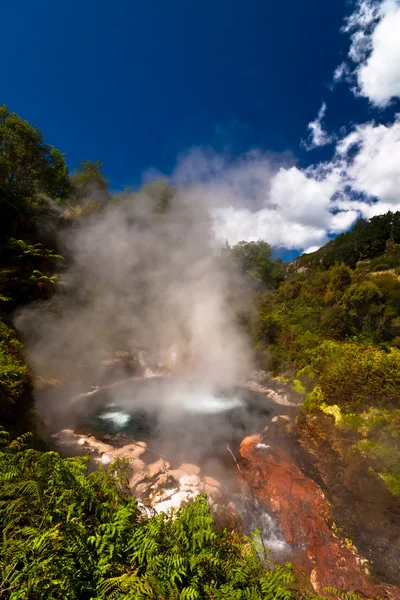 Basen geotermalny - Nowa Zelandia — Zdjęcie stockowe