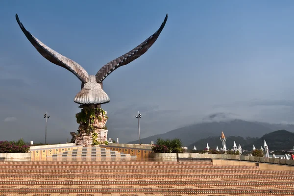 stock image Statue of eagle - symbol of Langkawi island