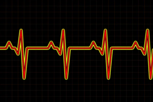 Gráfico de onda de batida de áudio ou pulso — Fotografia de Stock