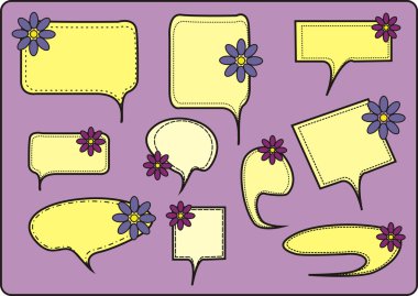 Speech And Thought Bubbles clipart