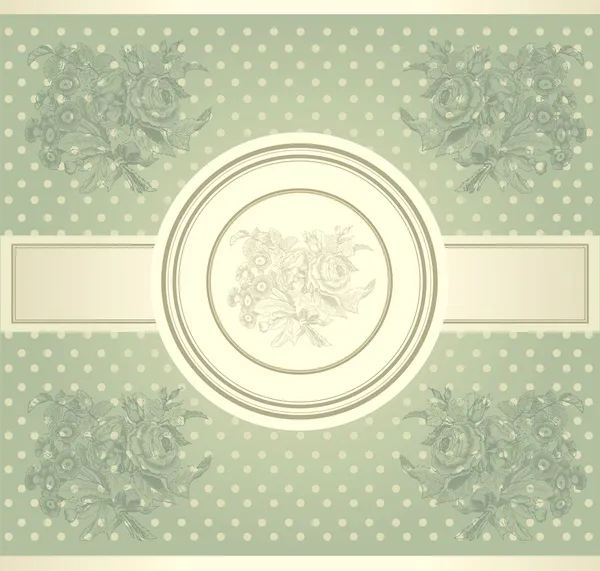 Papier peint classique avec un motif de fleurs . — Image vectorielle