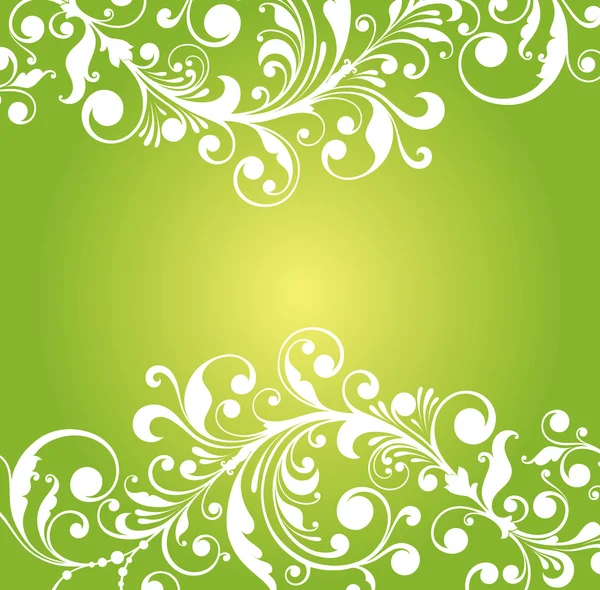Spring ornament with foliage. — Stock Vector