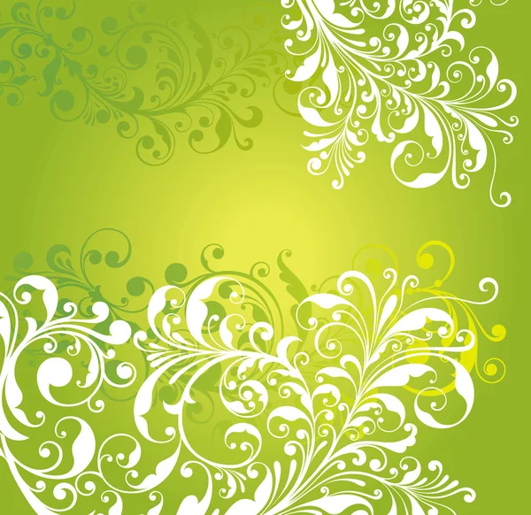Spring ornament with foliage. — Stock Vector