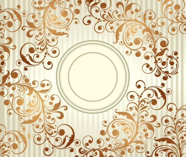 Classical wall-paper with a flower pattern. — Stock Vector