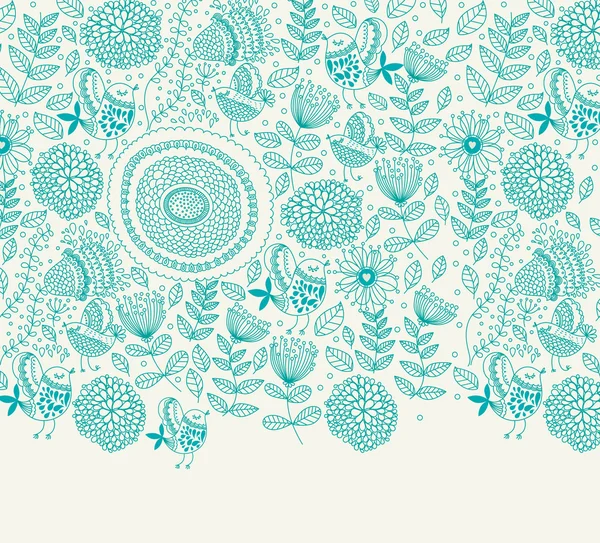 Fond vectoriel avec un motif de fleurs — Image vectorielle