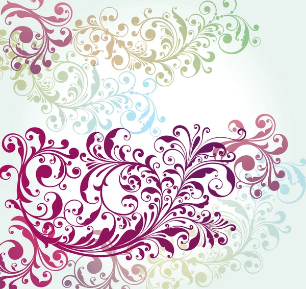 Fond vectoriel avec un motif de fleurs . — Image vectorielle