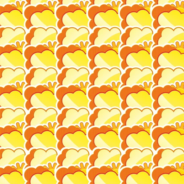 黄色云彩与结构 — 图库矢量图片