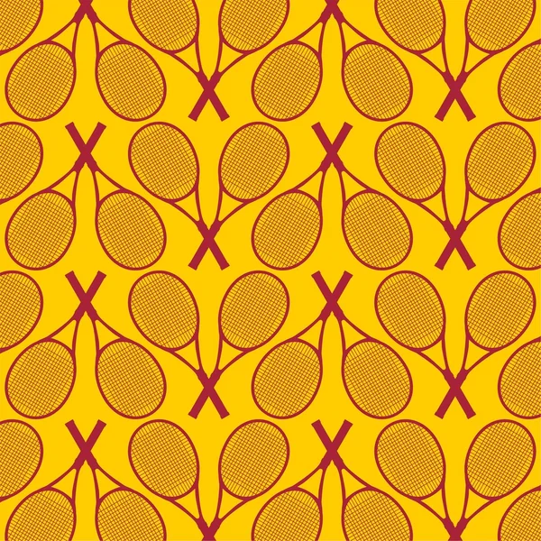 Texture avec raquettes de tennis — Image vectorielle