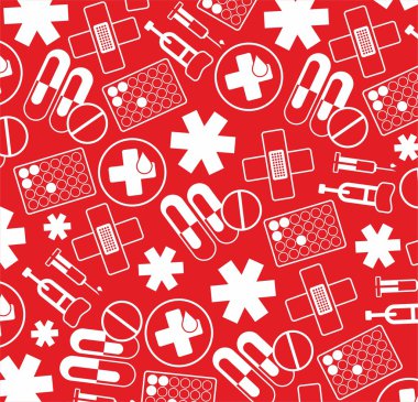 Red hospital texture clipart