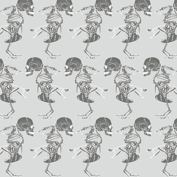 Texture avec squelettes — Image vectorielle
