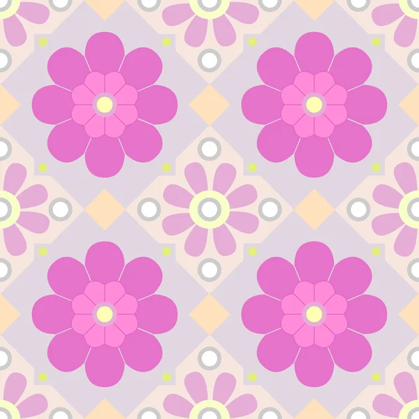 Vector pastel seamless floral pattern — Stock Vector