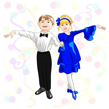 Vector tiny dancers clipart