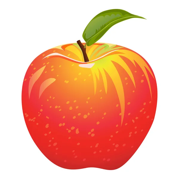 Sulu Kırmızı elma — Stok Vektör