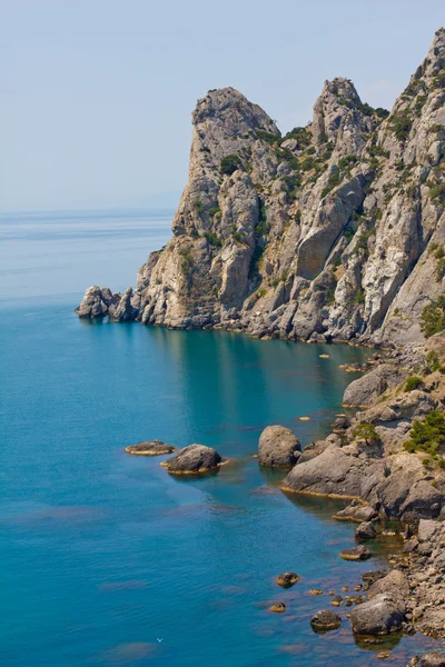 Montagnes de Crimée et mer Noire — Photo