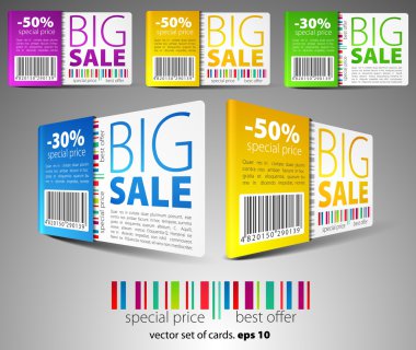 Color vector sale tickets clipart