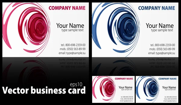 Set of vector business cards — Stock Vector