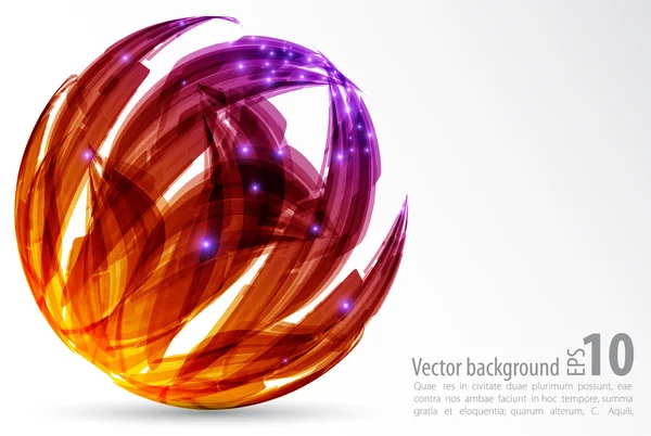 抽象的な背景。色の球. — ストックベクタ