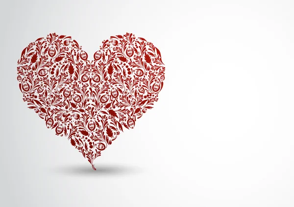 Corazón patrón rojo — Foto de Stock