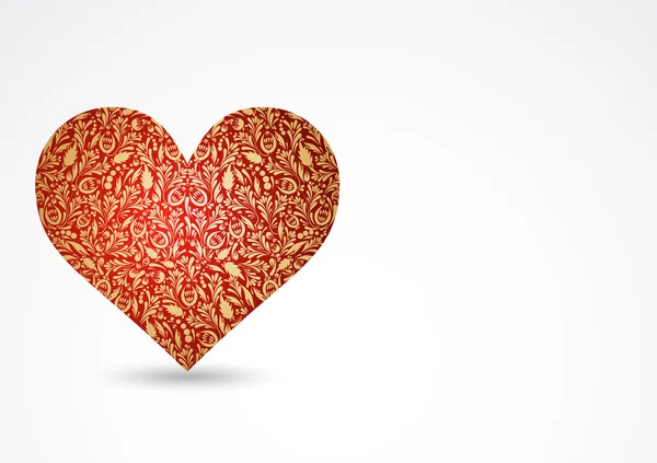 Červená vzor srdce — Stock fotografie