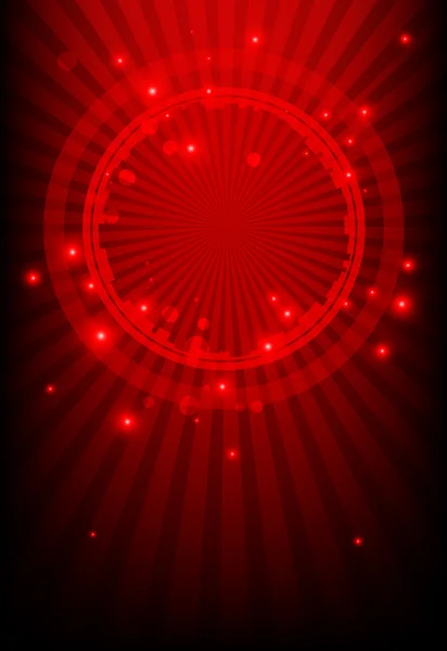 Fondo abstracto rojo con luces brillantes . —  Fotos de Stock