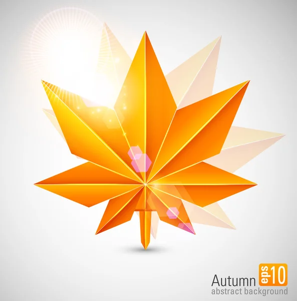 Autumn background with glowing lights. — Stock Vector