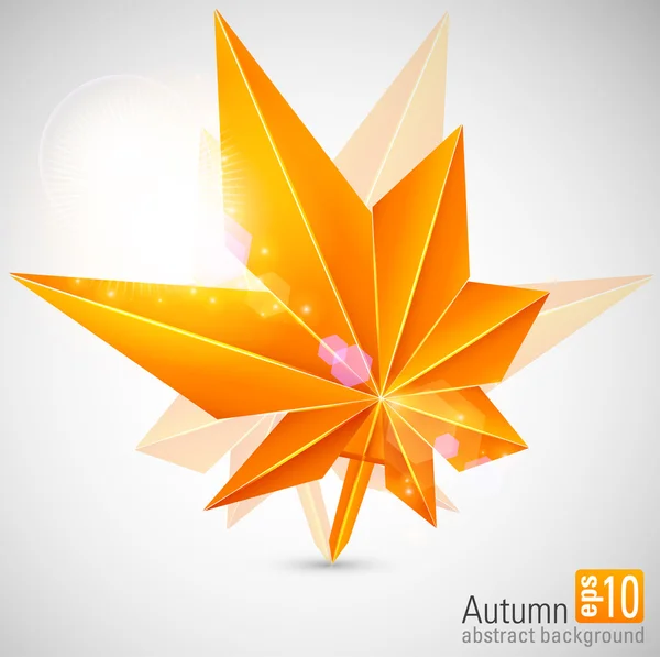 Autumn background with glowing lights. — Stock Vector