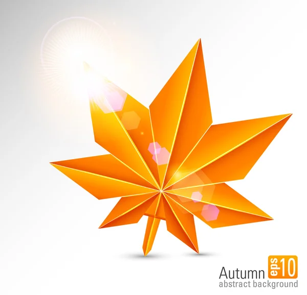 Fond d'automne avec des lumières incandescentes . — Image vectorielle
