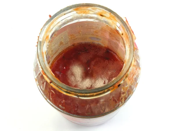 Sos pomidorowy makaron z formy — Zdjęcie stockowe