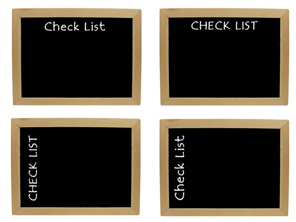 Checklista på svarta tavlan — Stockfoto