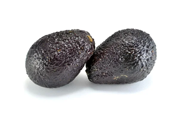 2 haas avokádový ovoce, samostatný — Stock fotografie